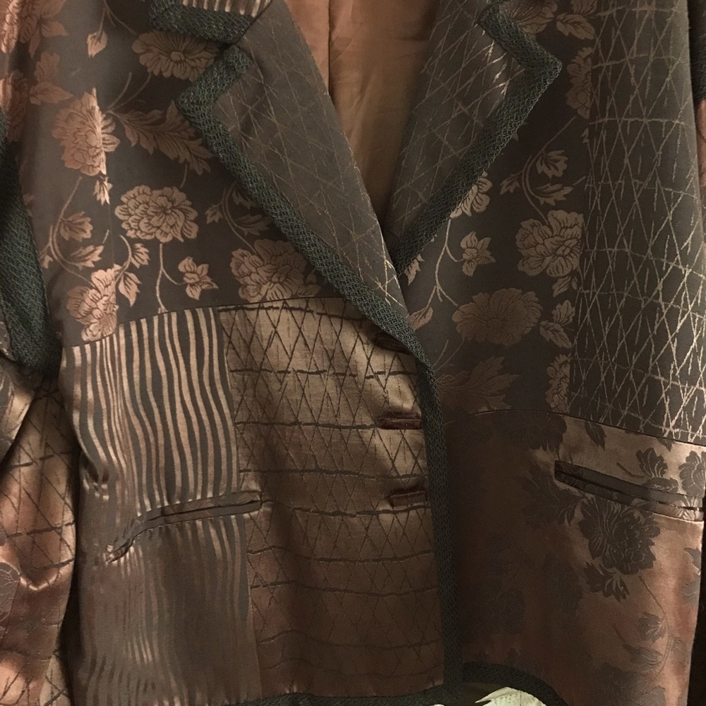 Patchwork Pattern Coat Trim - image 4